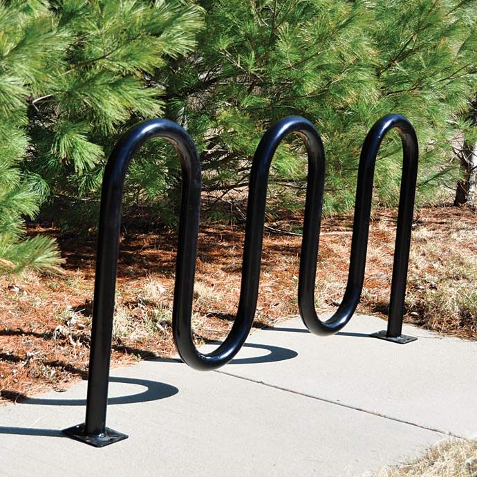 Metal Waved Bike Rack